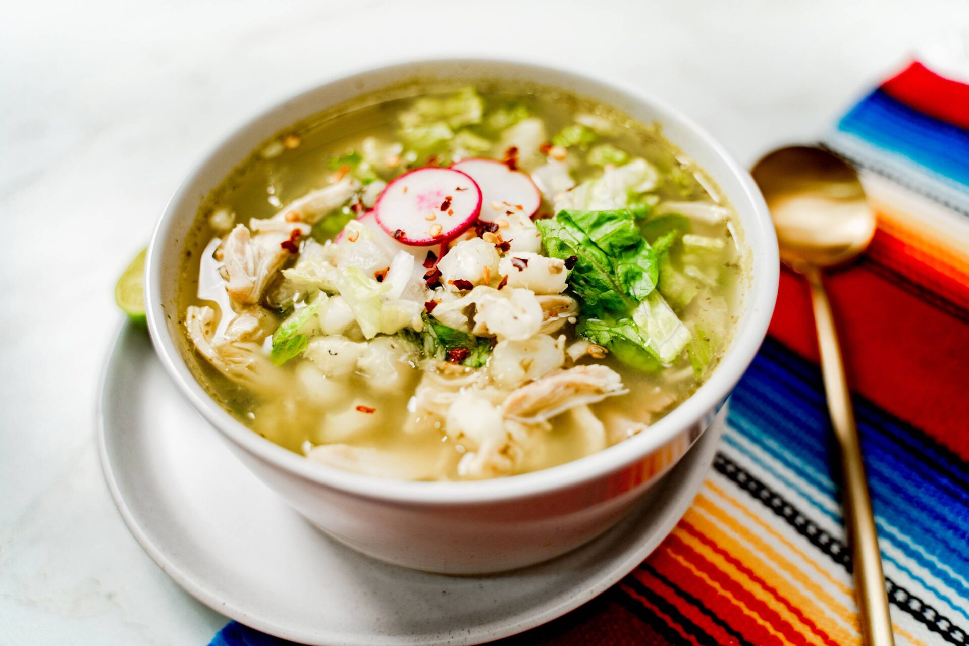 Chicken and Hatch Green Chile Pozole