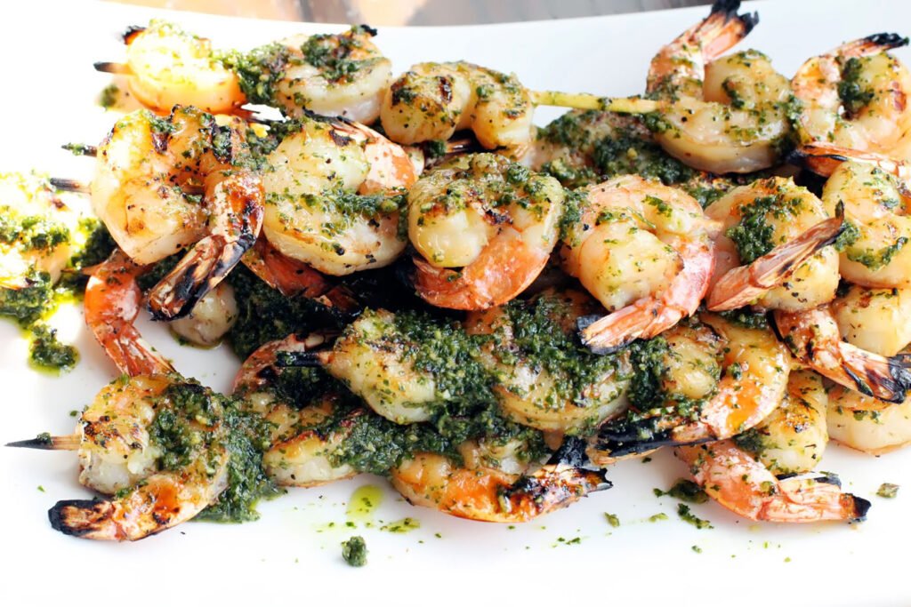 Pesto Grilled Shrimp
