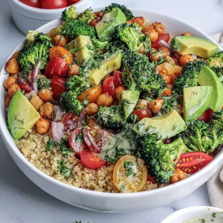 Vegan Roasted Broccoli & Quinoa Salad
