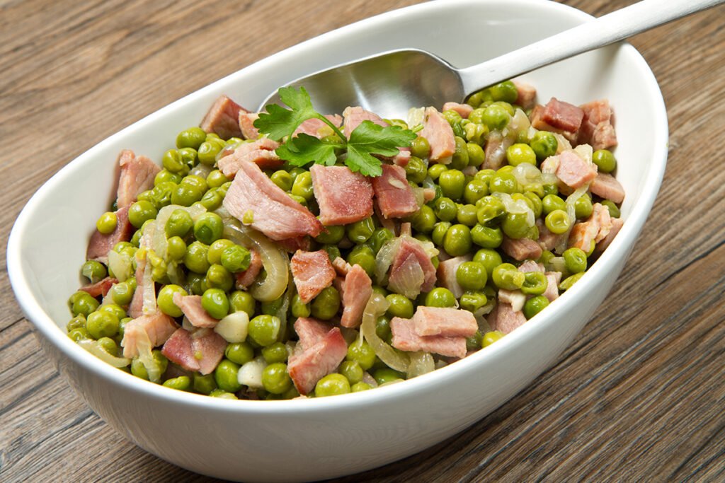 Sauteed Green Peas and Bacon