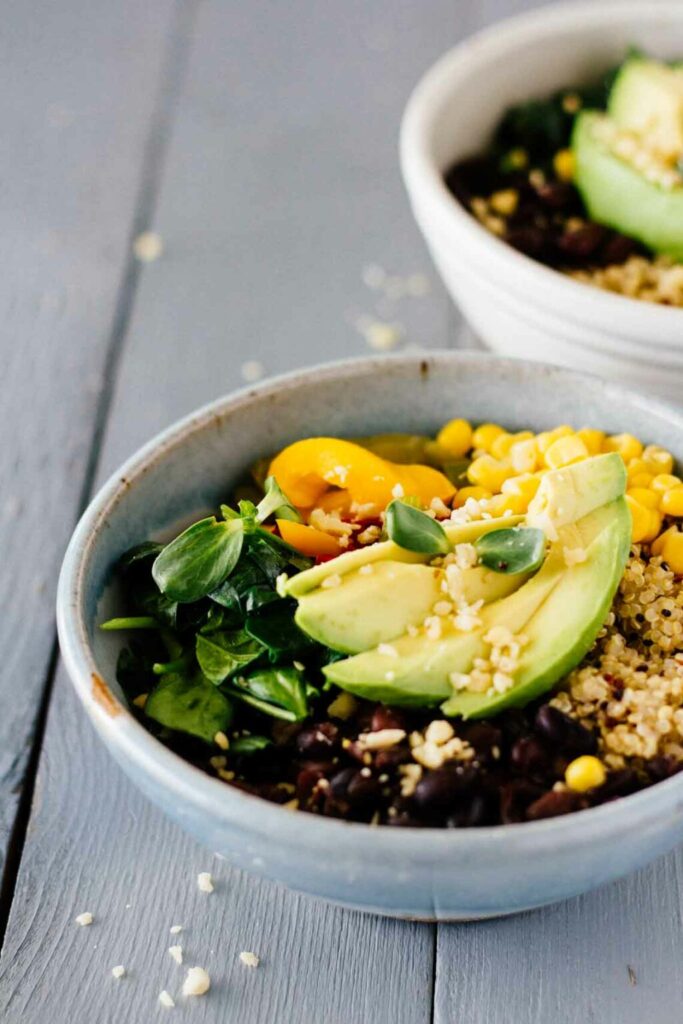 Vegan Quinoa and Black Bean Bowl